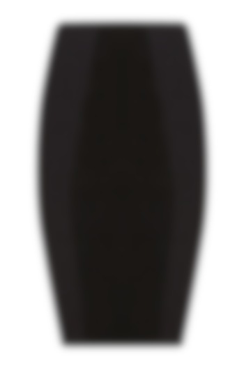 Black Goat Suede Pencil Skirt by AAWA By Aastha Wadhwa
