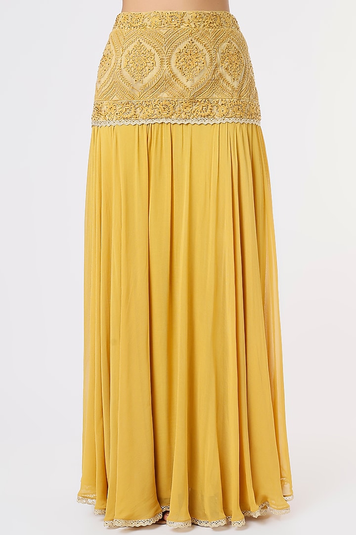 Mustard Wedding Lehenga Set by Aashima Behl at Pernia's Pop Up Shop