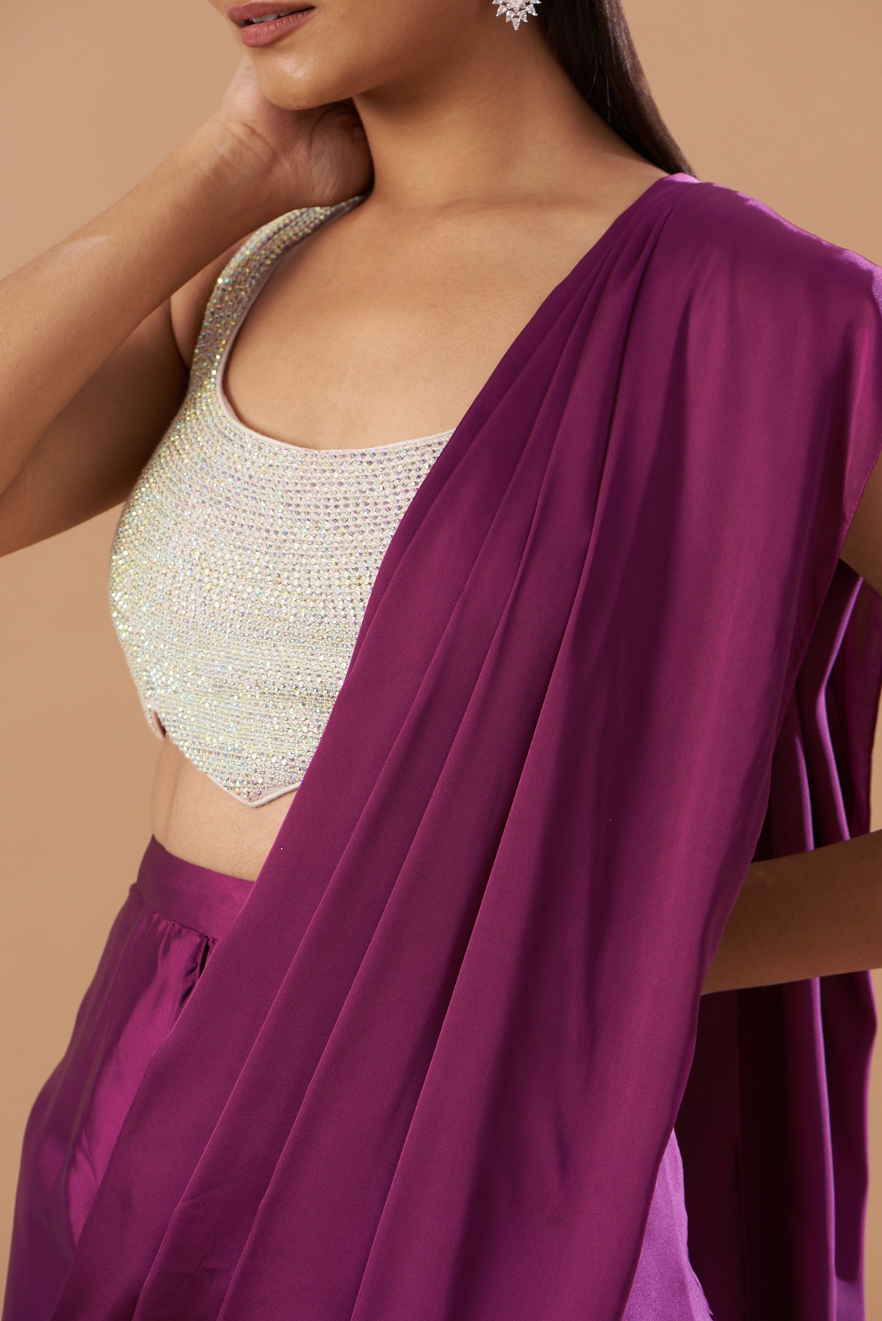 Dhyan Women's Banarasi Satin Silk Saree With Blouse Piece ( LIGHT PURPLE  SARI+PRINT BL_Light Purple) : Amazon.in: Fashion