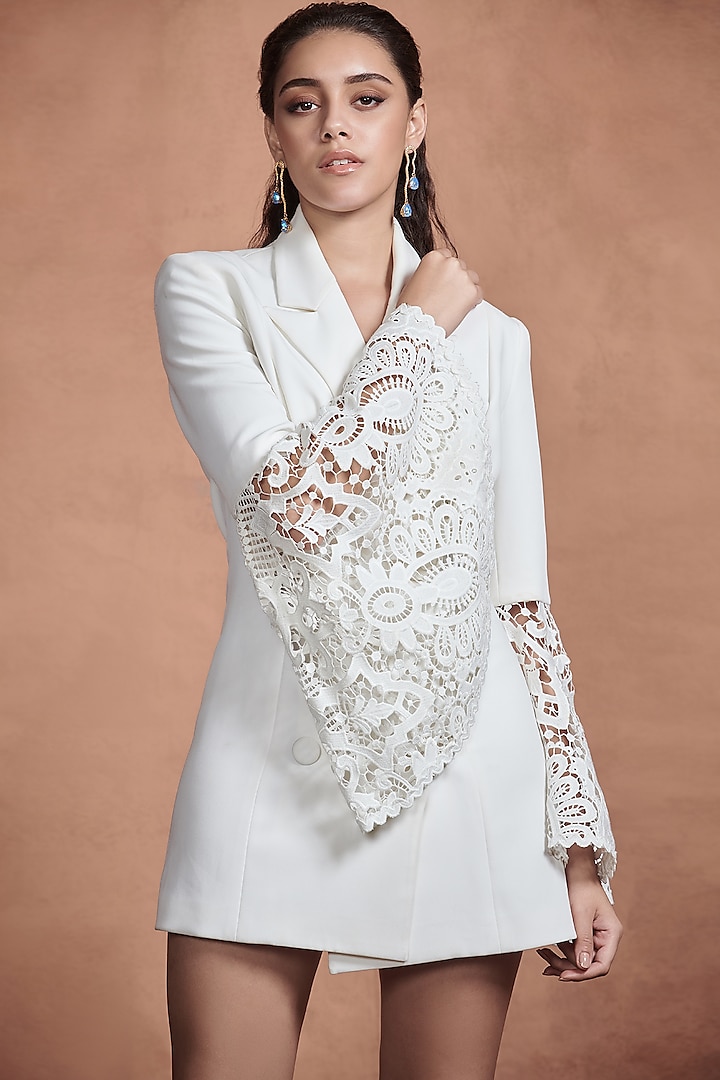 chinese dress ladies Joanne Lace Mini Blazer Dress