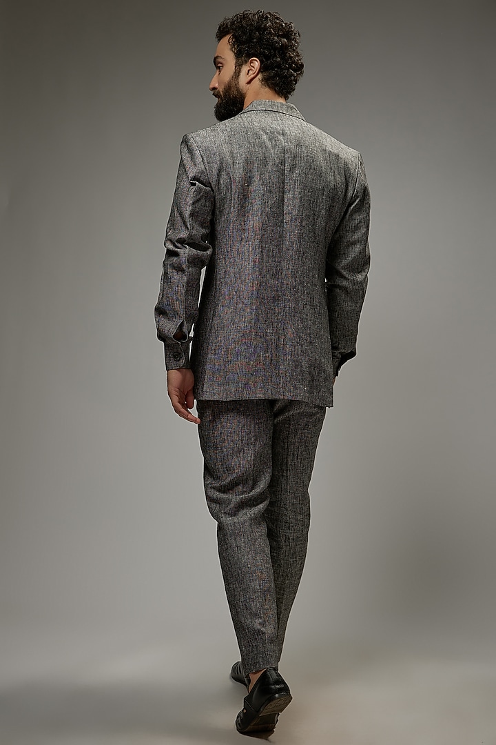 Ash Grey Linen Co-Ord Set by Abees at Pernia's Pop Up Shop