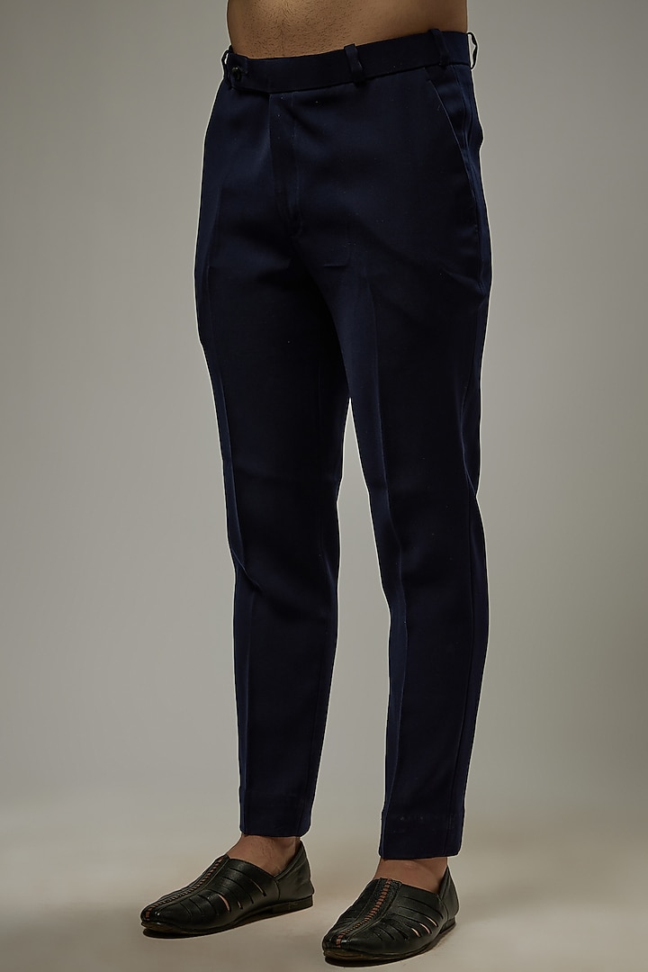 Navy Blue Japanese Rayon Co-Ord Set by Abees at Pernia's Pop Up Shop