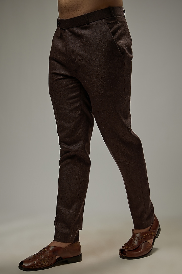 Coffee Brown Linen Co-Ord Set by Abees at Pernia's Pop Up Shop