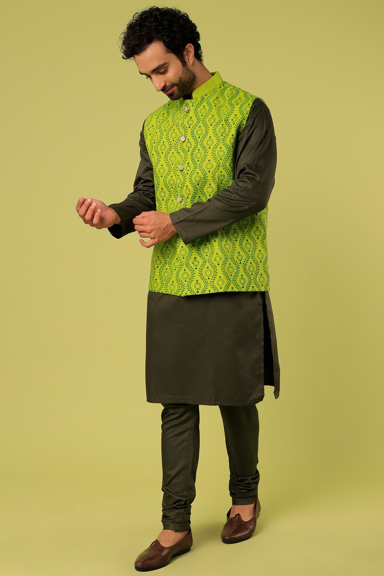 Wedding Wear Nehru Jacket Suit For Men