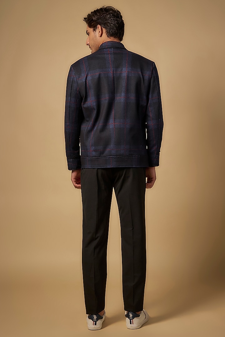 Black Tweed Bomber Jacket by Abees at Pernia's Pop Up Shop