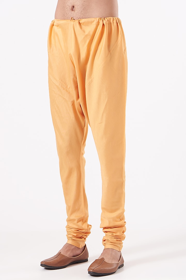 Mango Cotton Silk Kurta Set by Abhishek Gupta Men at Pernia's Pop Up Shop
