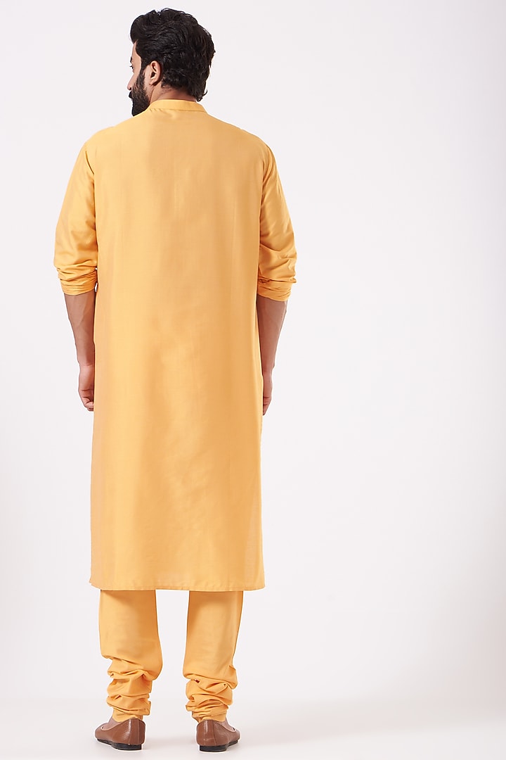 Mango Embroidered Kurta Set by Abhishek Gupta Men at Pernia's Pop Up Shop