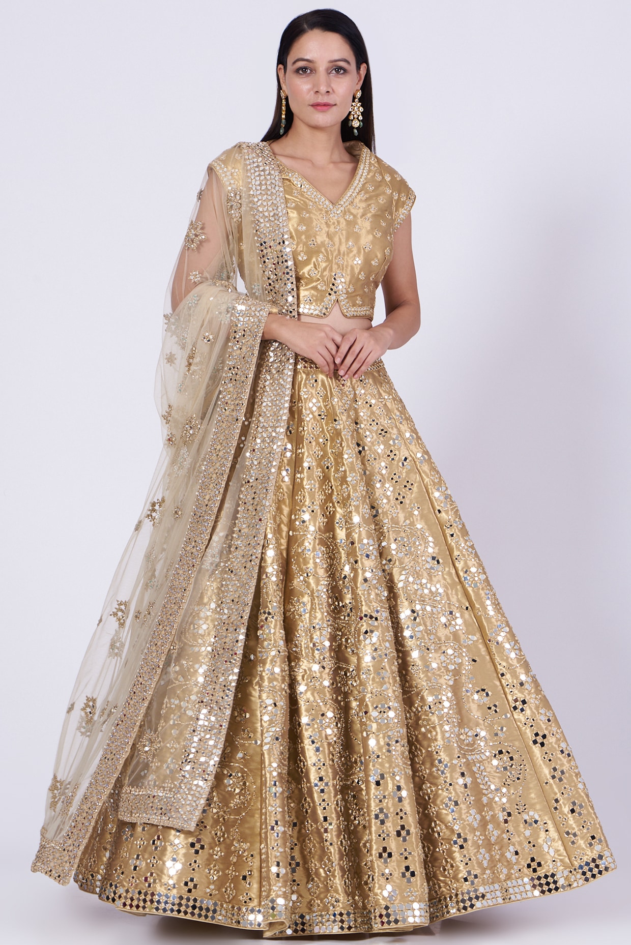 HELLO! India - #HELLOExclusive: Abhinav Mishra's traditional ensembles  always bring together the best of Indian crafts and modern trends. Whether  it's a gold-embellished peplum skirt set in tissue organza or an ivory