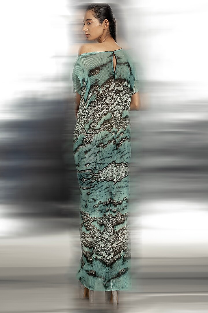 Coast Poly Georgette Printed Asymmetrical Vacation Dress by Abhishek Sharma at Pernia's Pop Up Shop