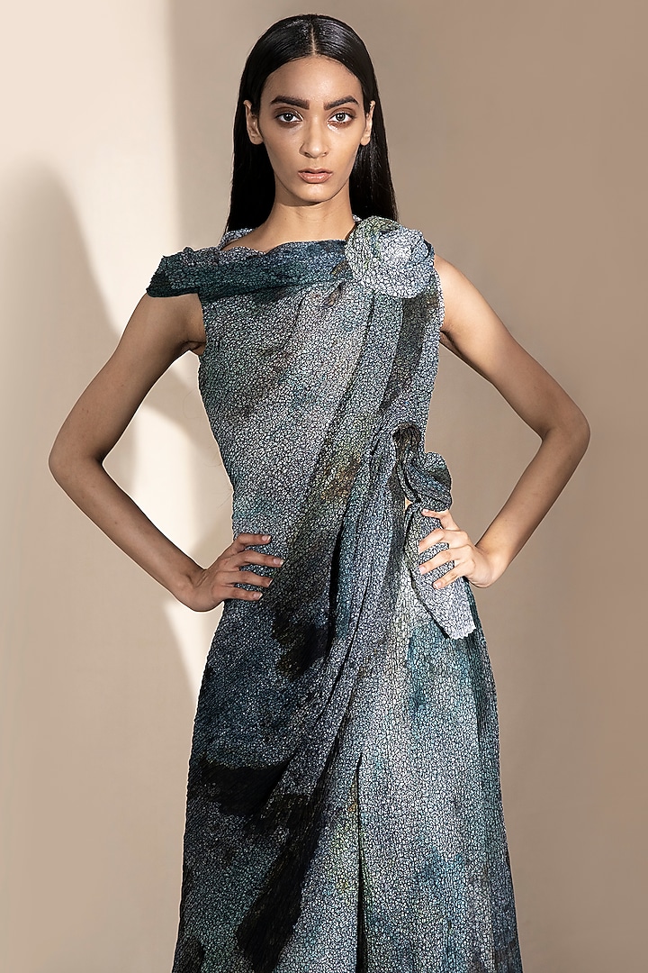Crystal Stone Draped Top by Abhishek Sharma at Pernia's Pop Up Shop
