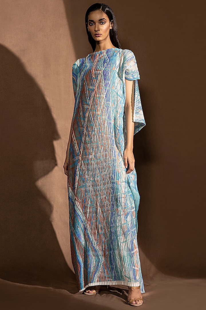 Multi-Colored Printed Maxi Dress by Abhishek Sharma