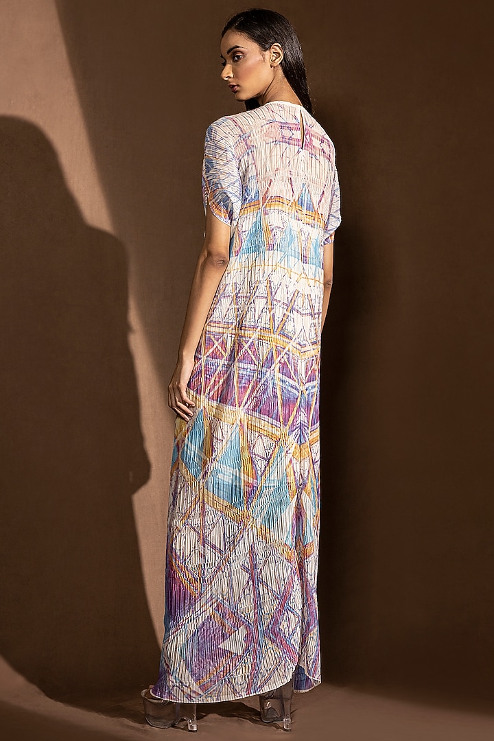 ABHISHEK SHARMA Blue Embroidered Dress main image 1