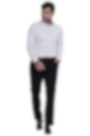 Ecru Summer Shirt With Multiple Lines by Abkasa at Pernia's Pop Up Shop