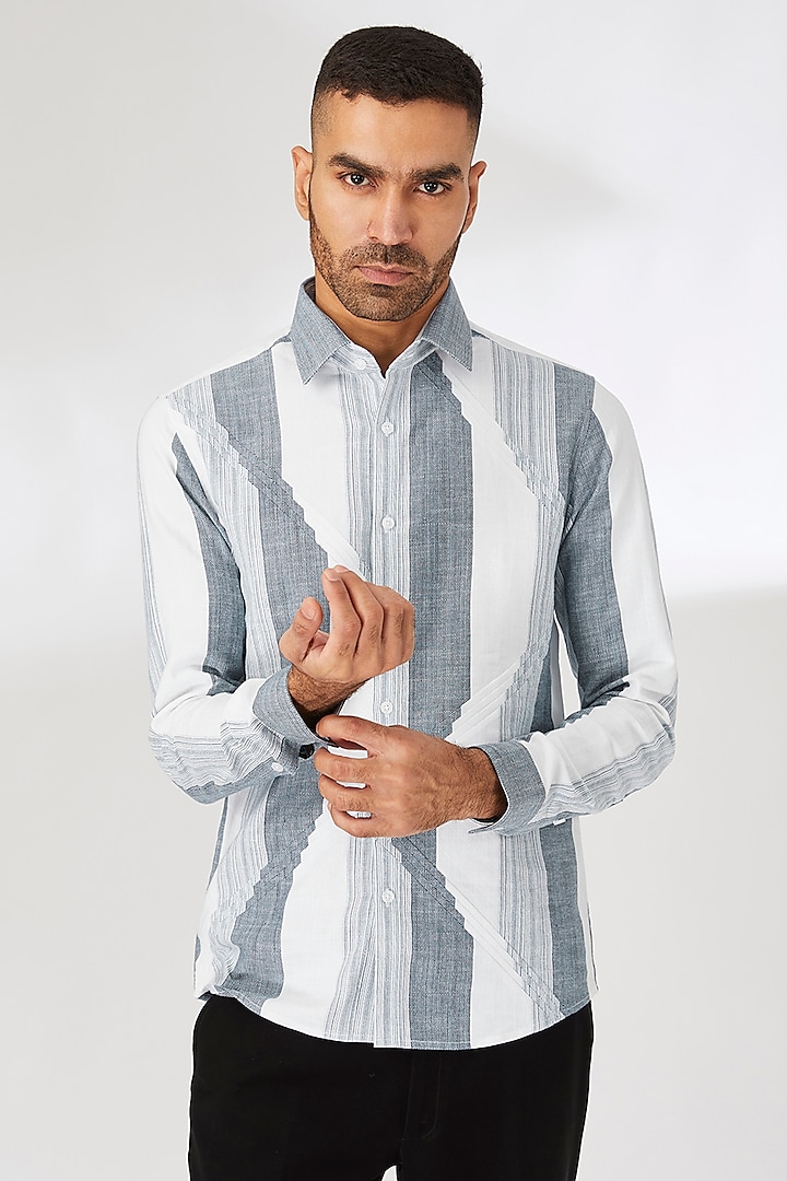 Multi-Colored Cotton Shirt by Abkasa