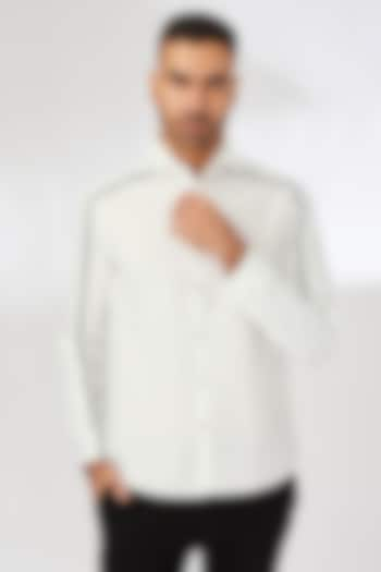 White Cotton Shirt by Abkasa