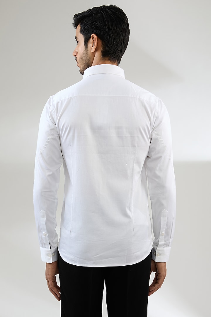 White Cotton Shirt by Abkasa at Pernia's Pop Up Shop