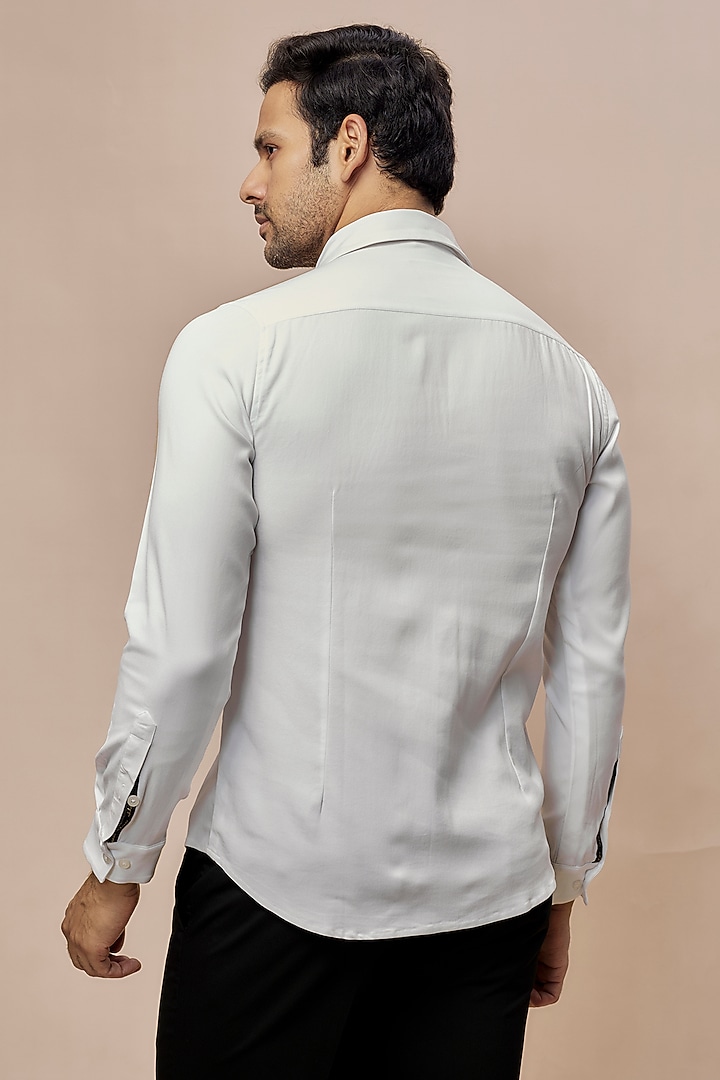 White Cotton Shirt by Abkasa at Pernia's Pop Up Shop