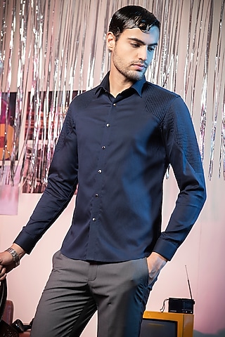 Buy Silk Shirt for men Online from Indian Designers 2024