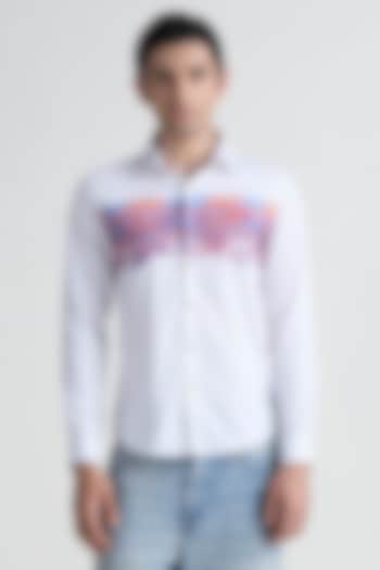 White Cotton Wedding Shirt by Abkasa at Pernia's Pop Up Shop