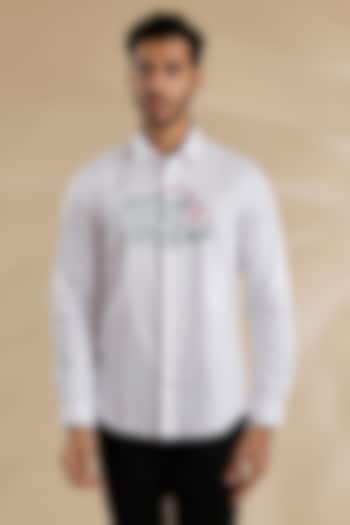 White Cotton Shirt by Abkasa