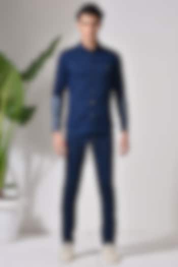 Blue Denim Summer Shirt by Abkasa at Pernia's Pop Up Shop