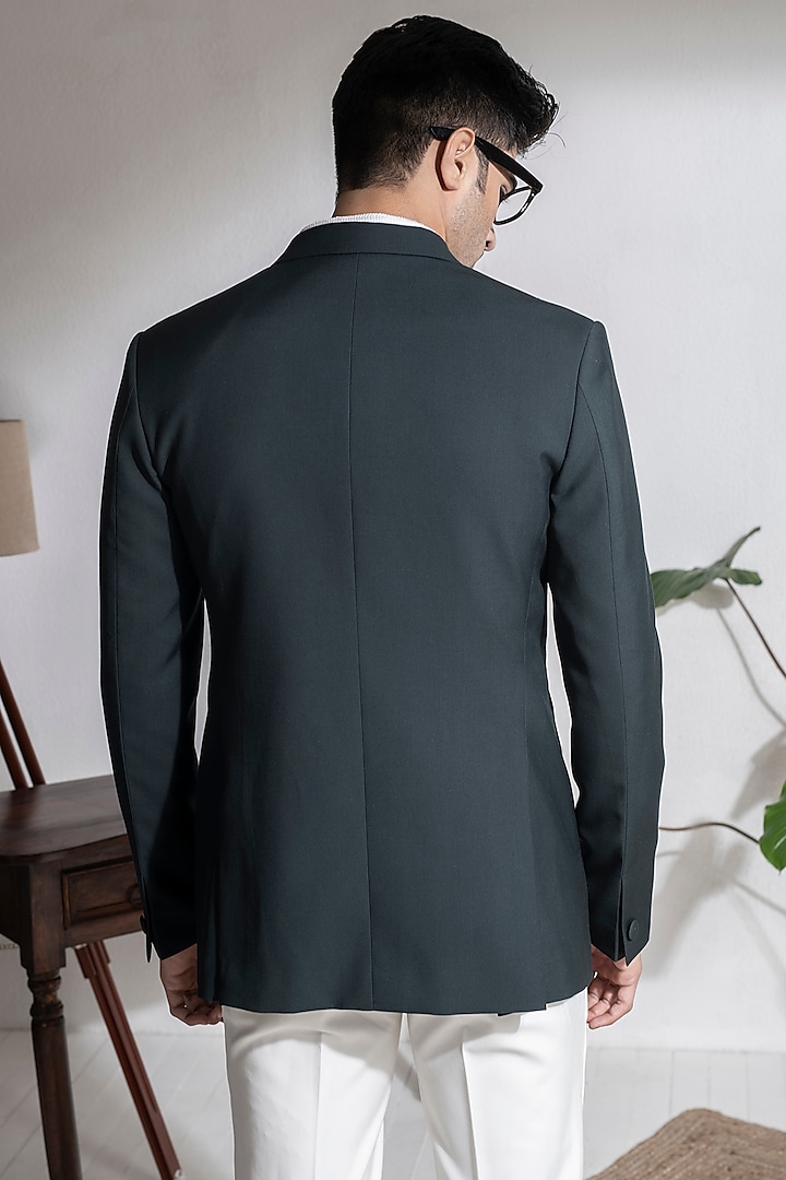 Buy Abkasa Olive Green Terry Rayon Suit Set at Pernia'sPopUpShopMen 2023