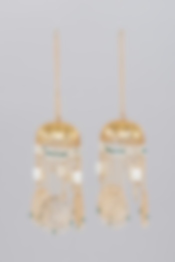 Gold Finish Kaleeras With Colorful Beads by Beabhika