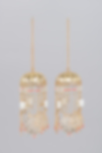 Gold Finish Kaleeras With Colorful Beads & Pearls by Beabhika