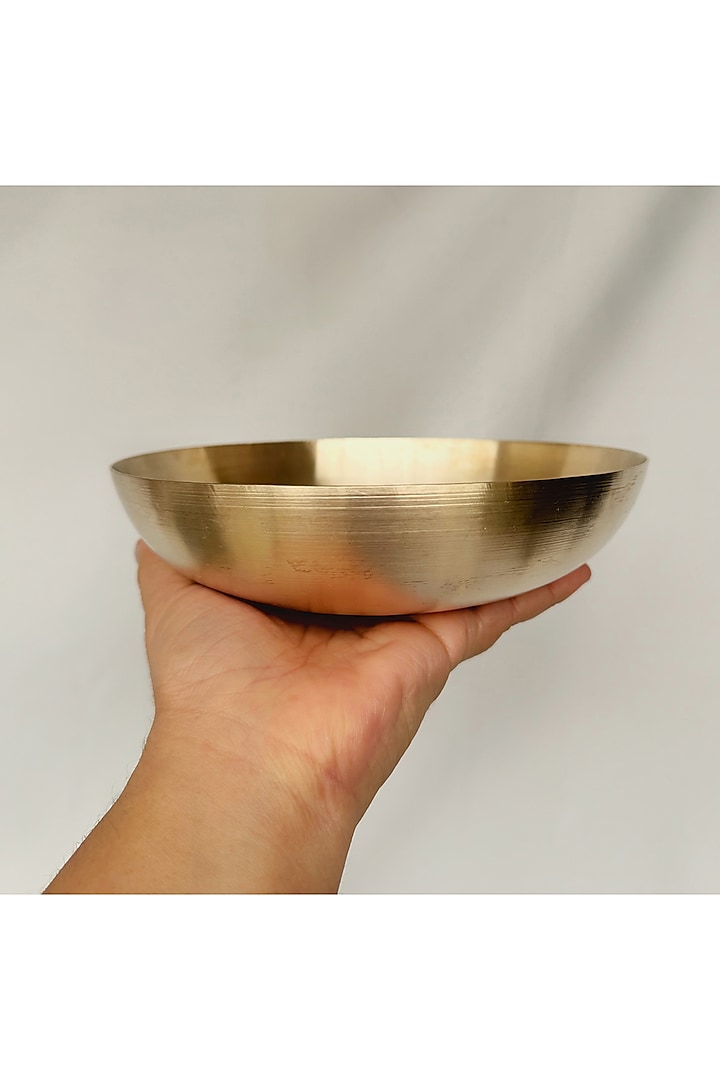 Gold Kansa Kinnam Bowls (Set of 2) by Abel House at Pernia's Pop Up Shop