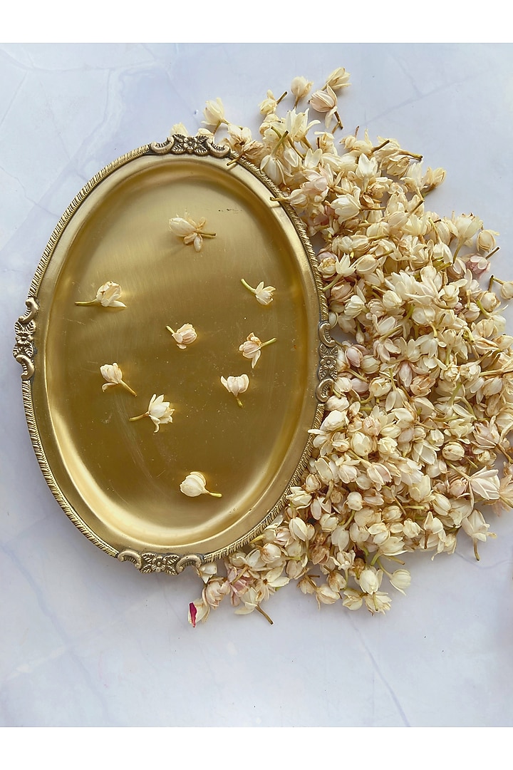 Gold Brass Tray by Abel House at Pernia's Pop Up Shop