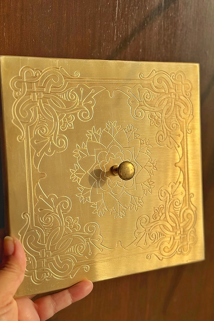 Gold Brass Spice Boxes by Abel House at Pernia's Pop Up Shop