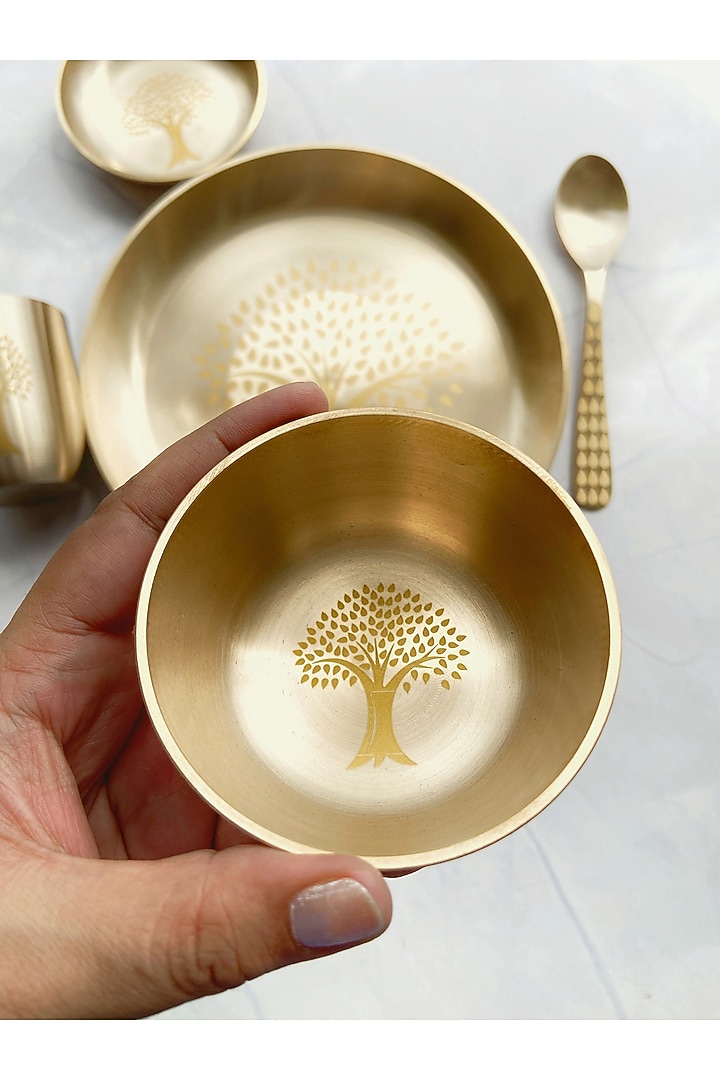 Bronze Kansa Thali Set by Abel House at Pernia's Pop Up Shop