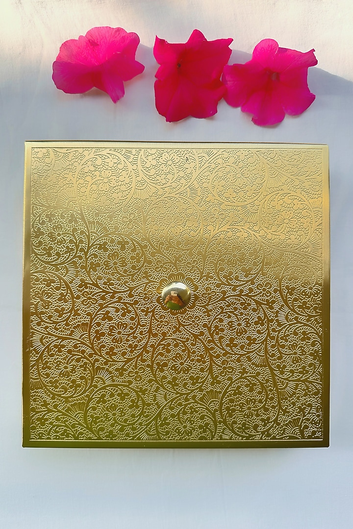 Gold Brass Spice Box by Abel House at Pernia's Pop Up Shop