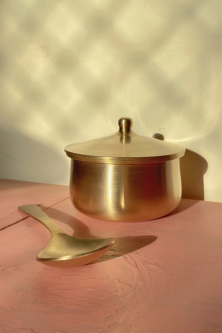 Bronze Kansa Serving Bowls (Set of 6) by Abel House at Pernia's Pop Up Shop