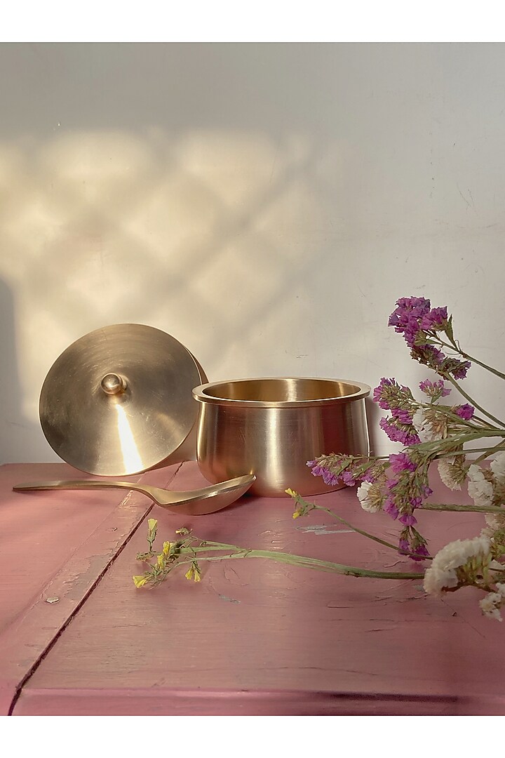 Bronze Kansa Serving Bowls (Set of 6) by Abel House at Pernia's Pop Up Shop