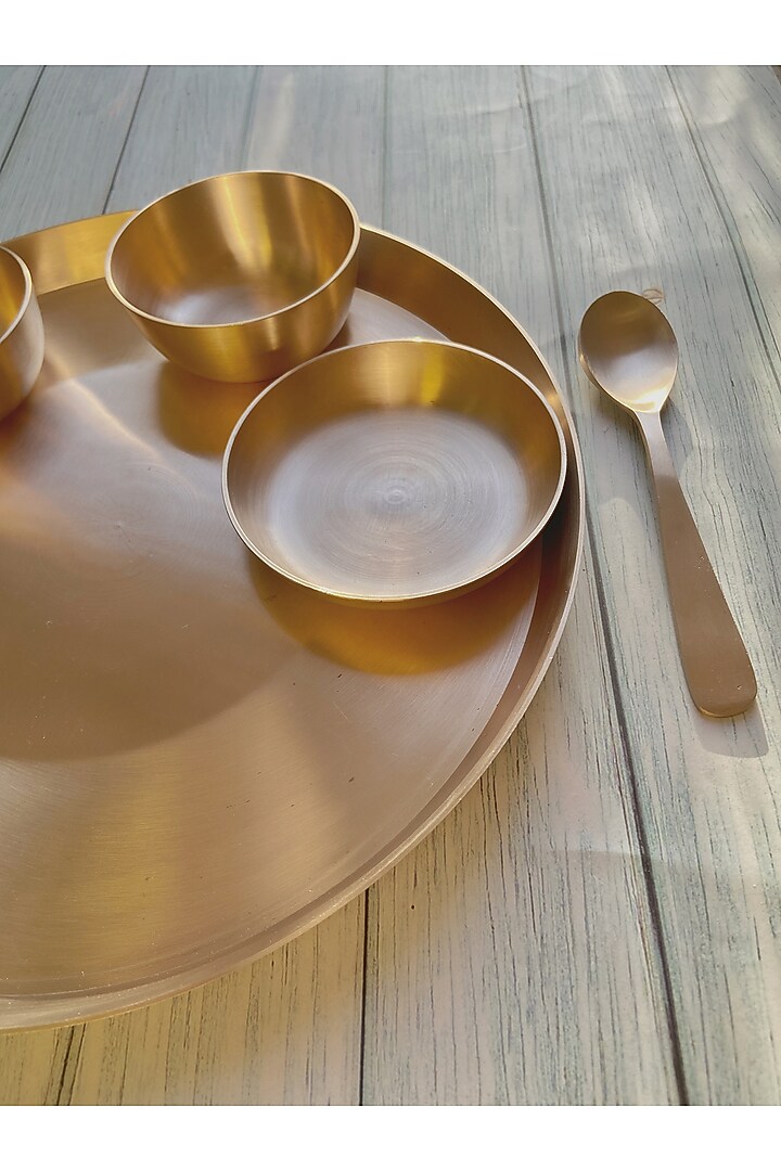 Bronze Kansa Thali Set by Abel House at Pernia's Pop Up Shop