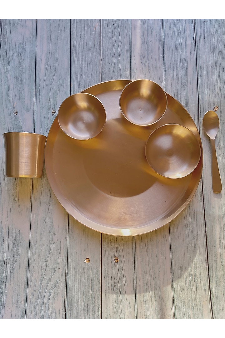 Bronze Kansa Thali Set by Abel House at Pernia's Pop Up Shop