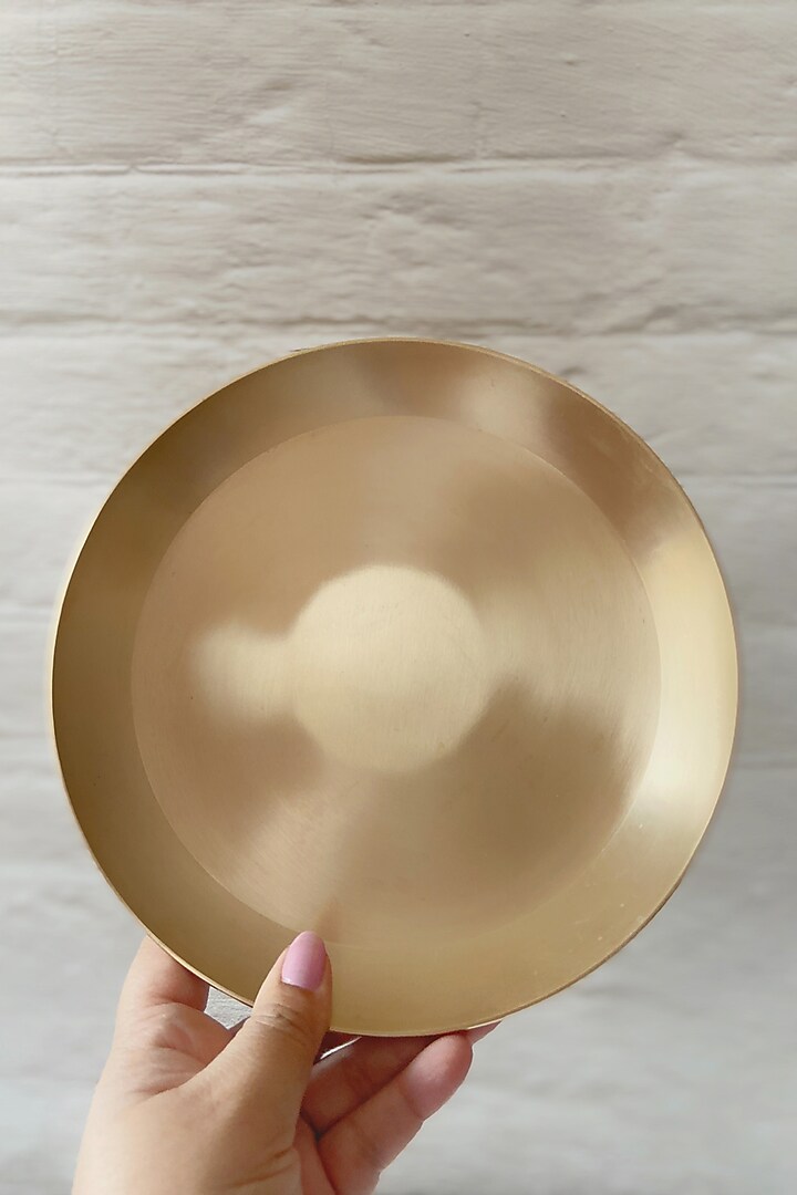 Bronze Kansa Thali (Set Of 4) by Abel House at Pernia's Pop Up Shop