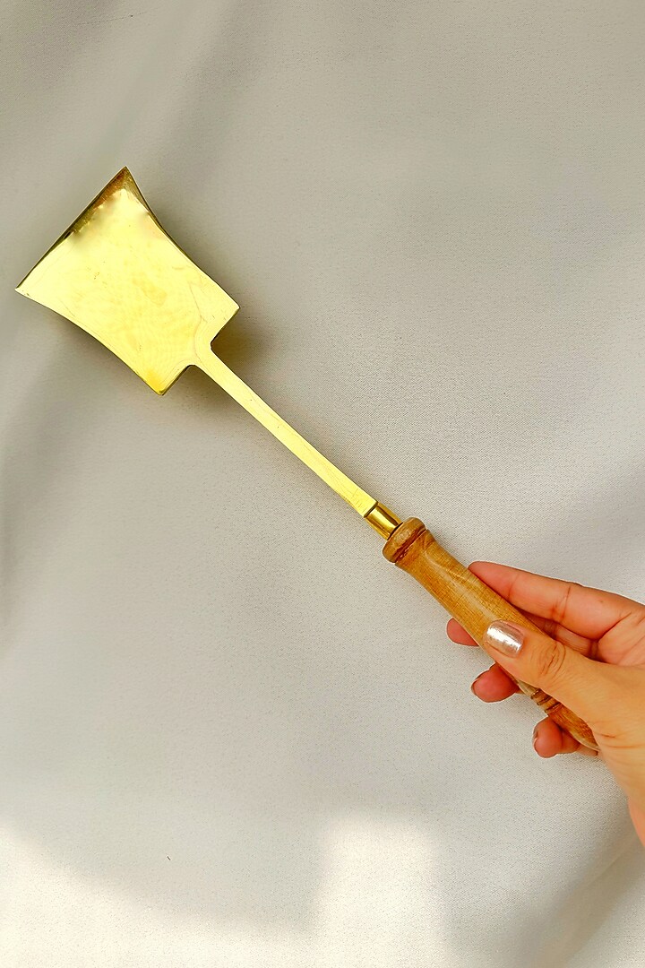 Gold Brass Ladle (Set of 5) by Abel House at Pernia's Pop Up Shop