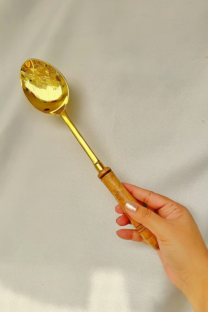 Gold Brass Ladle (Set of 5) by Abel House at Pernia's Pop Up Shop