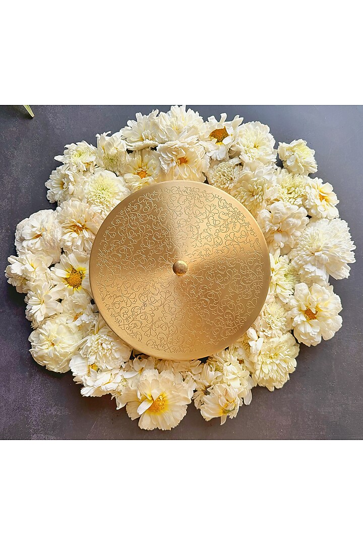 Gold Brass Spice Box by Abel House at Pernia's Pop Up Shop