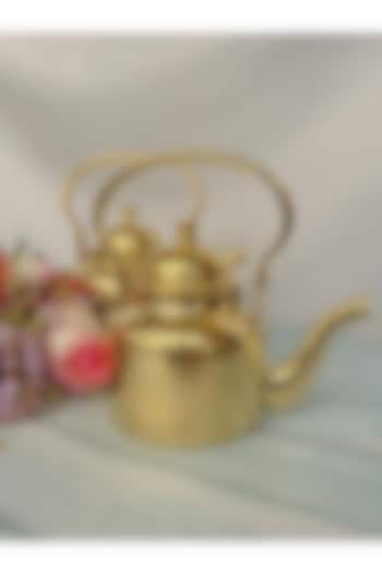 Gold Brass Tea Kettle by Abel House at Pernia's Pop Up Shop