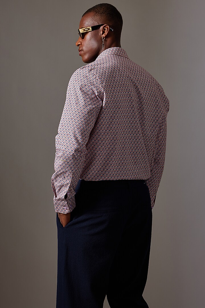 Multi-Colored Cotton Printed Wedding Shirt by Amalfi By Mohid Merchant at Pernia's Pop Up Shop
