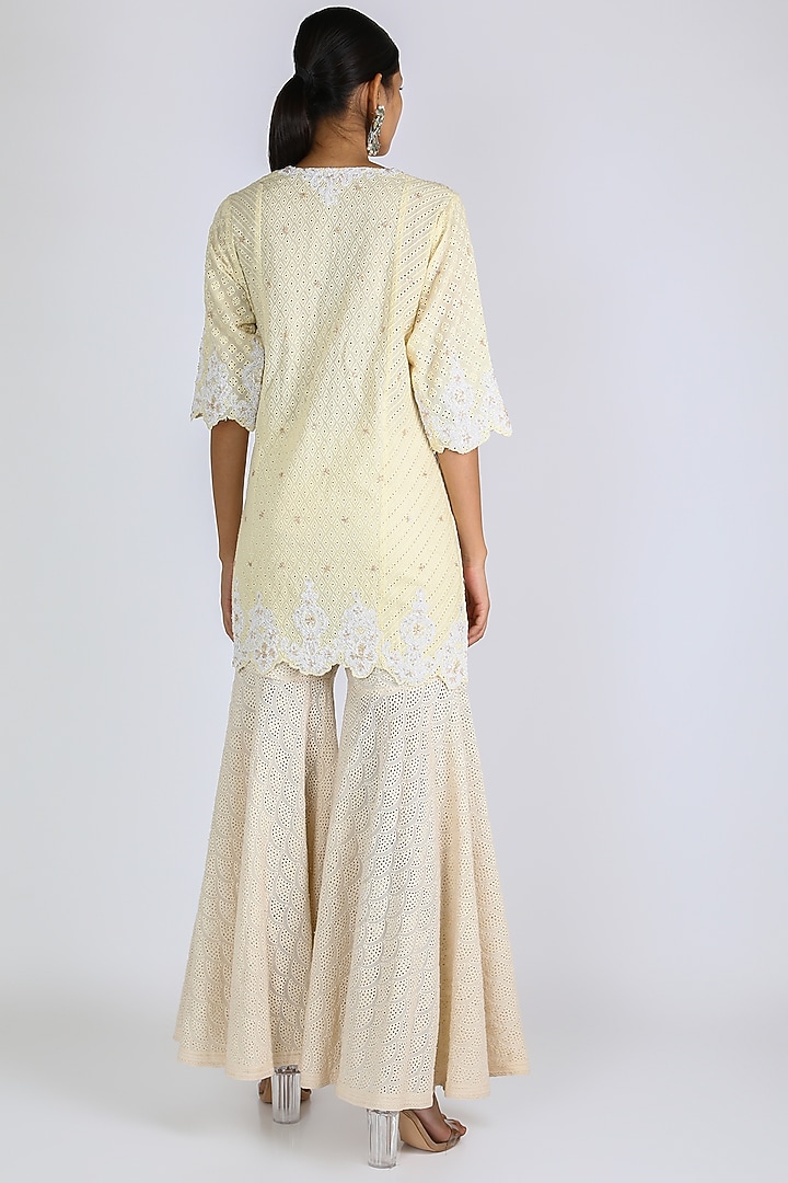 Lemon Yellow Gharara Set by azuli by nikki at Pernia's Pop Up Shop