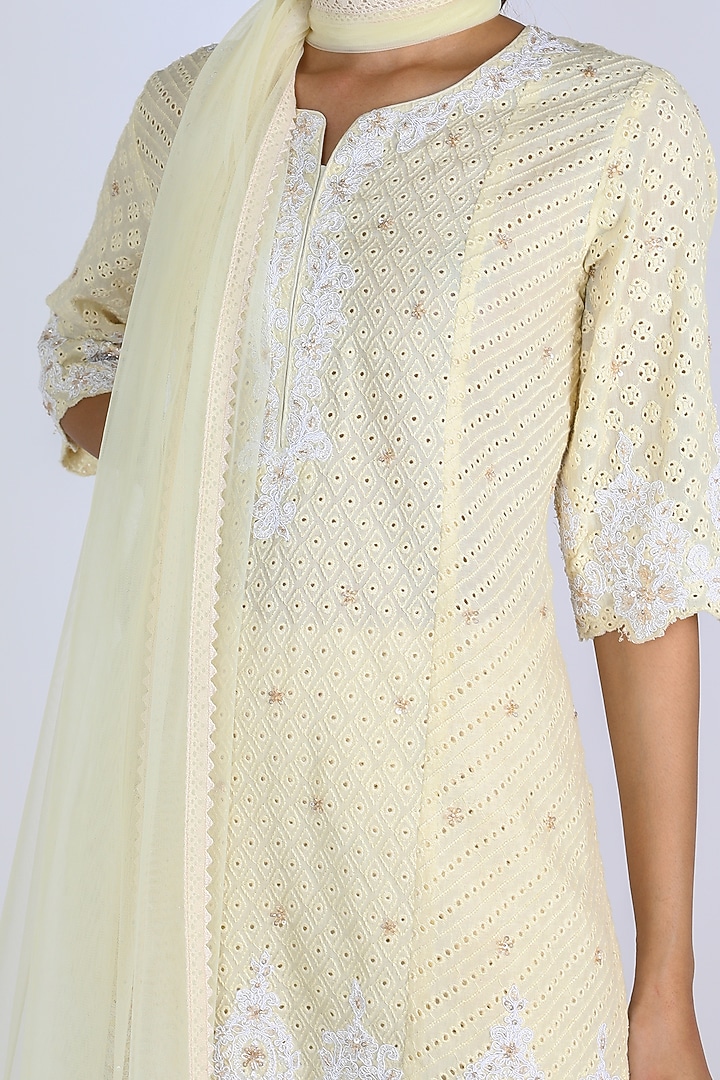 Lemon Yellow Gharara Set by azuli by nikki at Pernia's Pop Up Shop