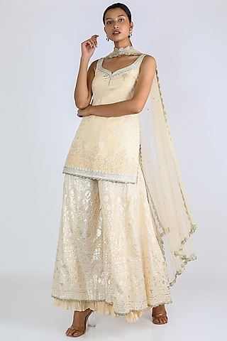 Off White Sharara Set by azuli by nikki