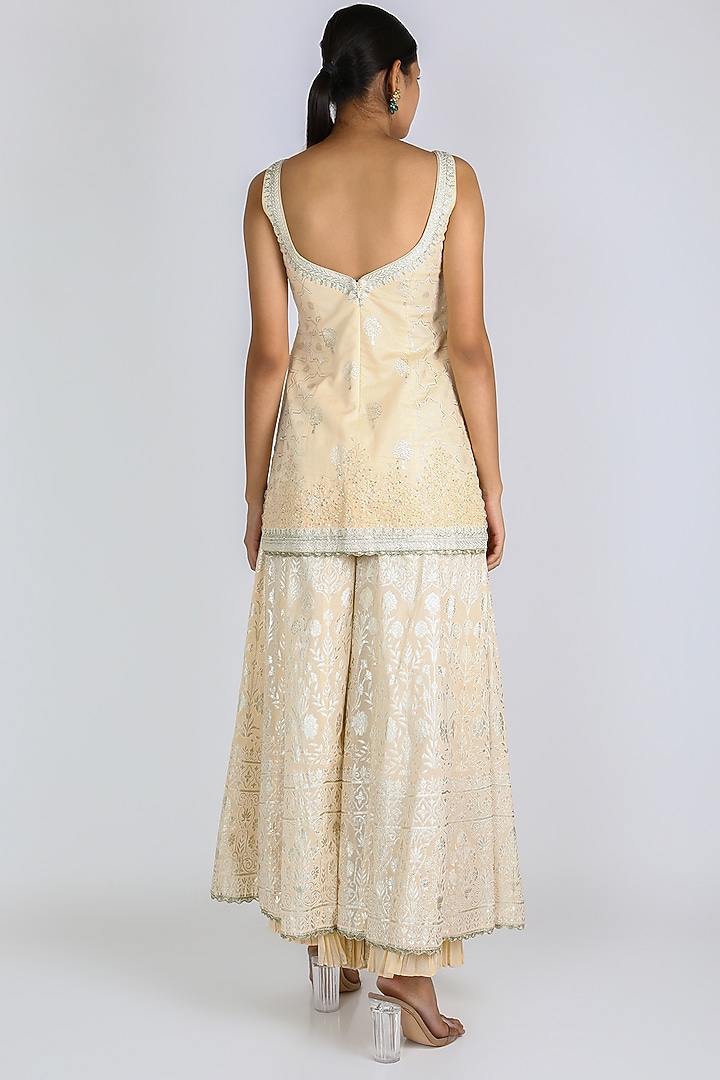 Off White Wedding Sharara Set by azuli by nikki at Pernia's Pop Up Shop