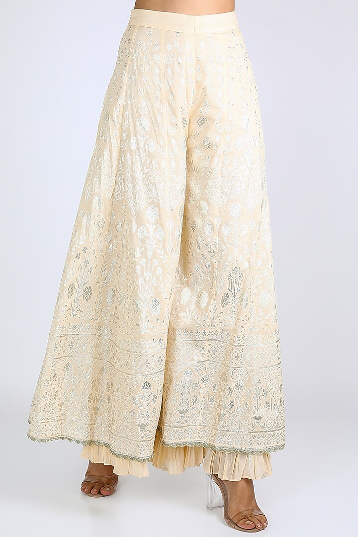 Off White Wedding Sharara Set by azuli by nikki at Pernia's Pop Up Shop