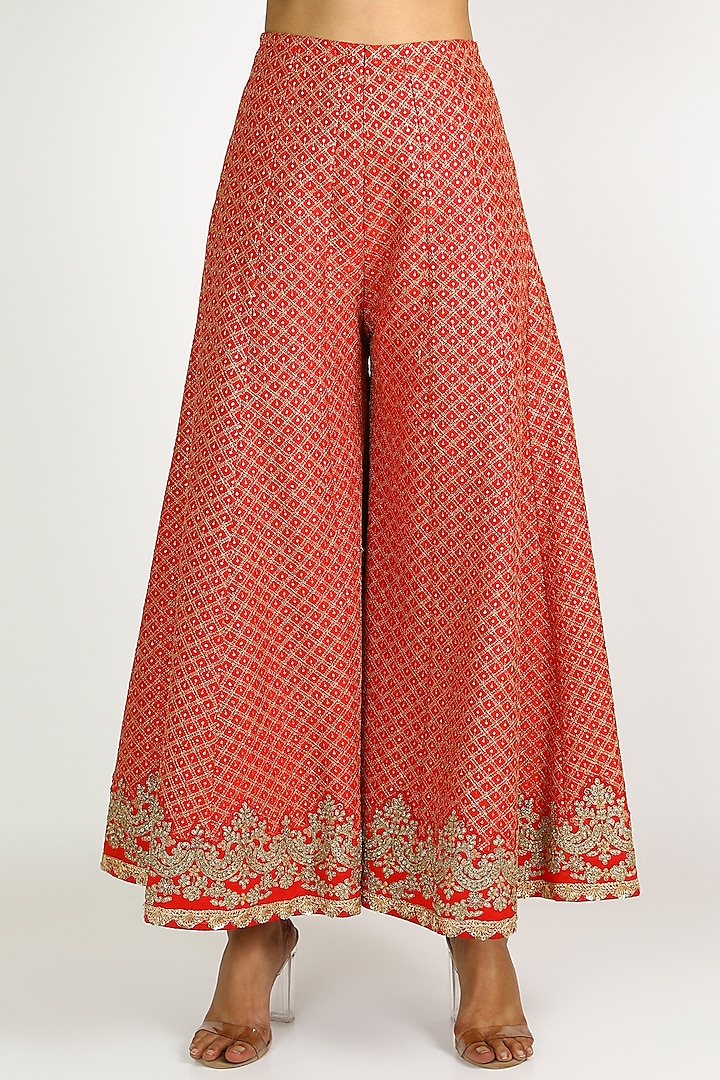 Black & Pink Embroidered Bridal Sharara Set by azuli by nikki at Pernia's Pop Up Shop