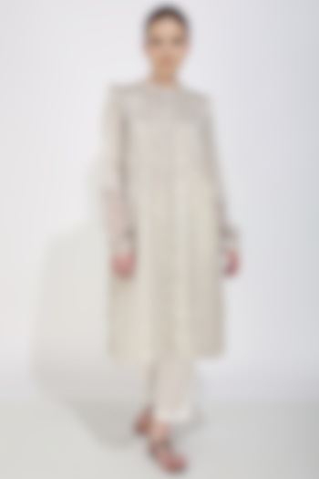 Sand Tunic With Stripes by Arcvsh by Pallavi Singh at Pernia's Pop Up Shop